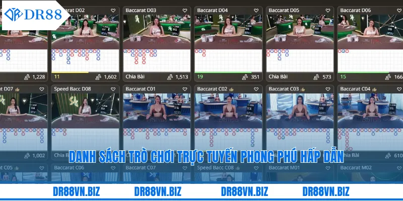 Danh sách trò chơi trực tuyến phong phú hấp dẫn Danh sách trò chơi trực tuyến phong phú hấp dẫn