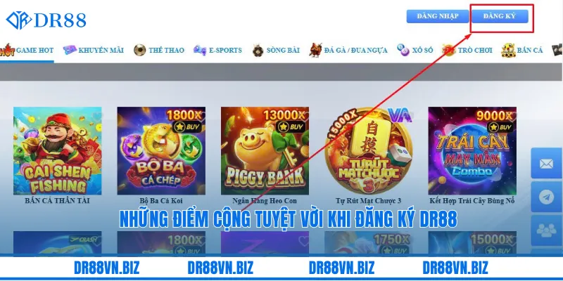 Những điểm cộng tuyệt vời khi đăng ký DR88 Những điểm cộng tuyệt vời khi đăng ký DR88